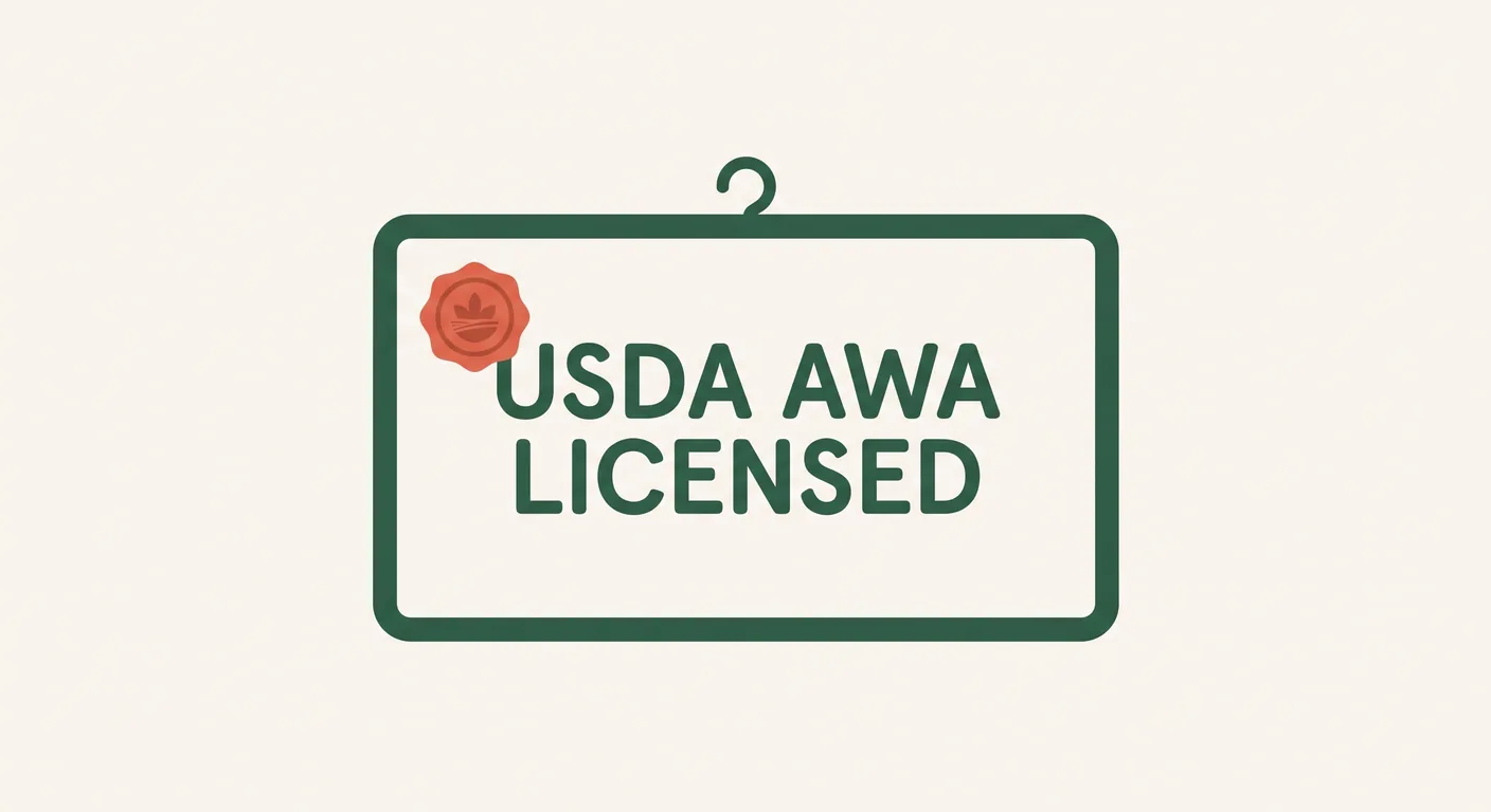 The USDA AWA licence a buyer can check before reserving a bird