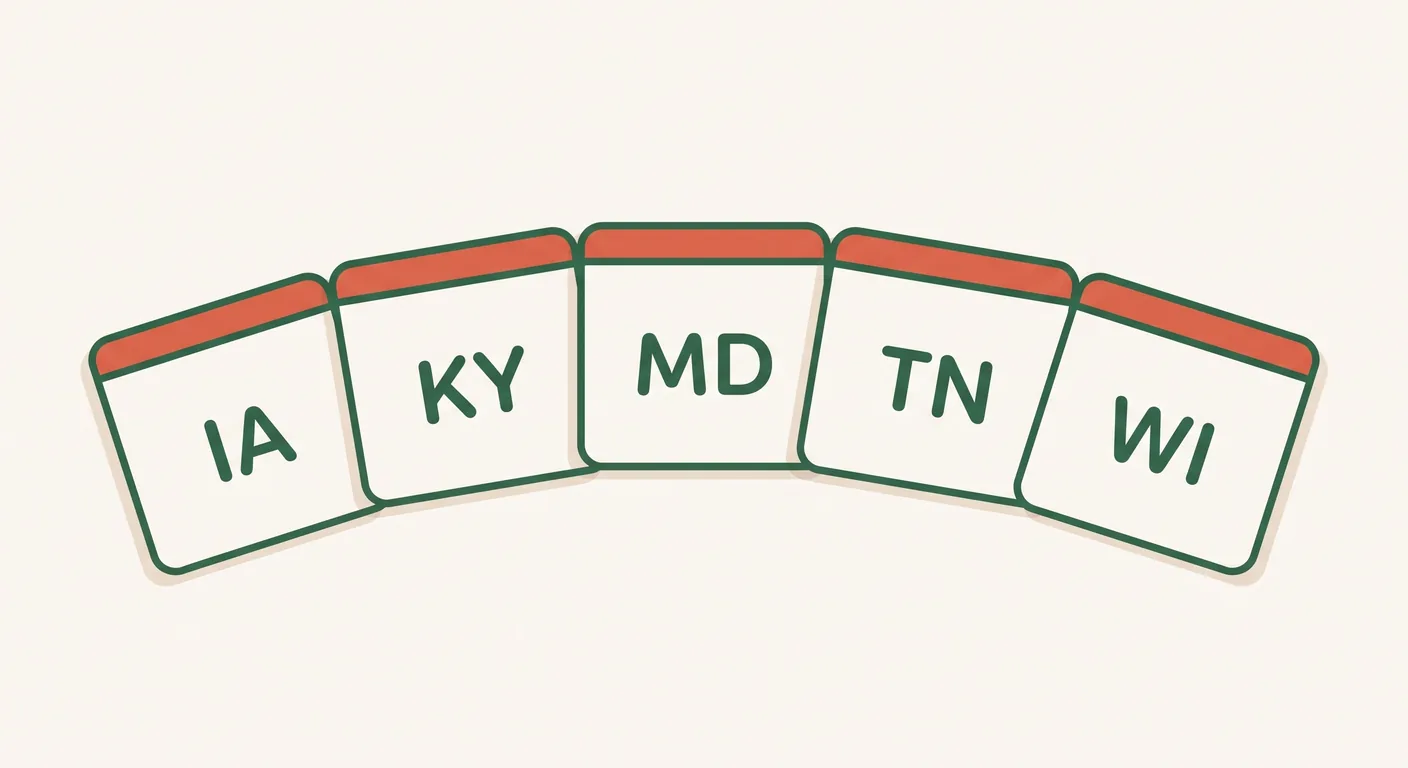 Five state index cards for the questions buyers there ask most