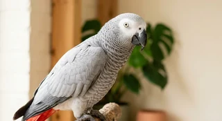 A Congo African Grey from our Congo for-sale page, where every bird is listed singly